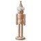 DIY Unfinished Wooden Nutcracker Decor with Fur Trim Cap 12.6 in.